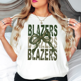 Blazers Repeat Camo Green Bow Digital Download