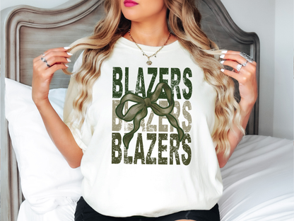 Blazers Repeat Camo Green Bow Digital Download