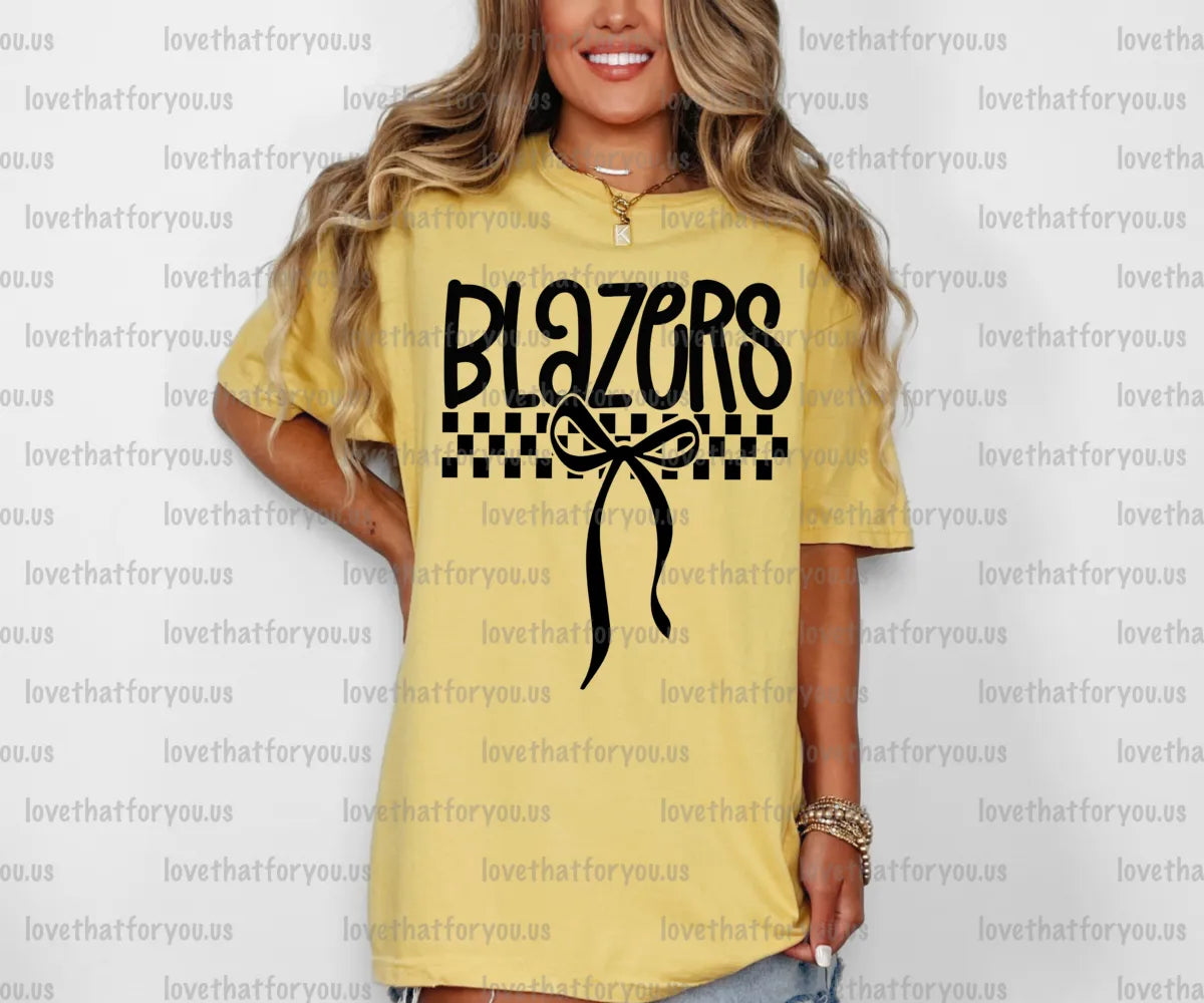 Blazers Simple Bow PNG Digital Download