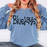 Bluejays Dotted Doodle PNG Digital Download