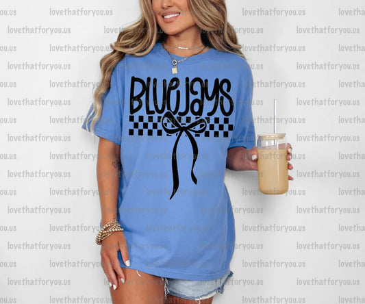 Bluejays Simple Bow PNG Digital Download