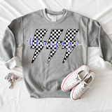 Bluejays Retro Bolt Black & White Checker Teams Digital Download
