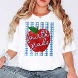 Fourth Grade Blue Plaid Stripes School Digital Download