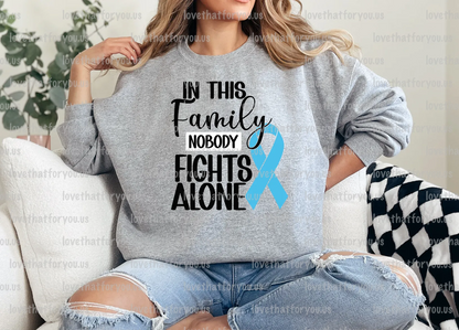 Blue Ribbon In this Family No One Fights Alone Digital Download