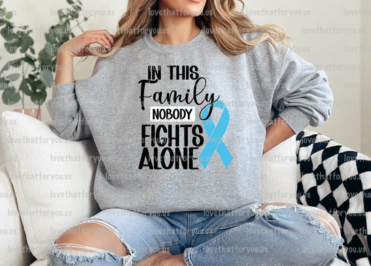 Blue Ribbon In this Family No One Fights Alone Digital Download
