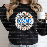 Bobcats Checker Star Circle Digital Download