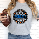Bobcats Checker Star Circle Digital Download