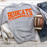 Bobcats Orange Football Arched Digital Download