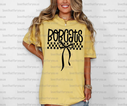 Bobcats Simple Bow PNG Digital Download