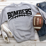 Bombers Black Football Arched Digital Download