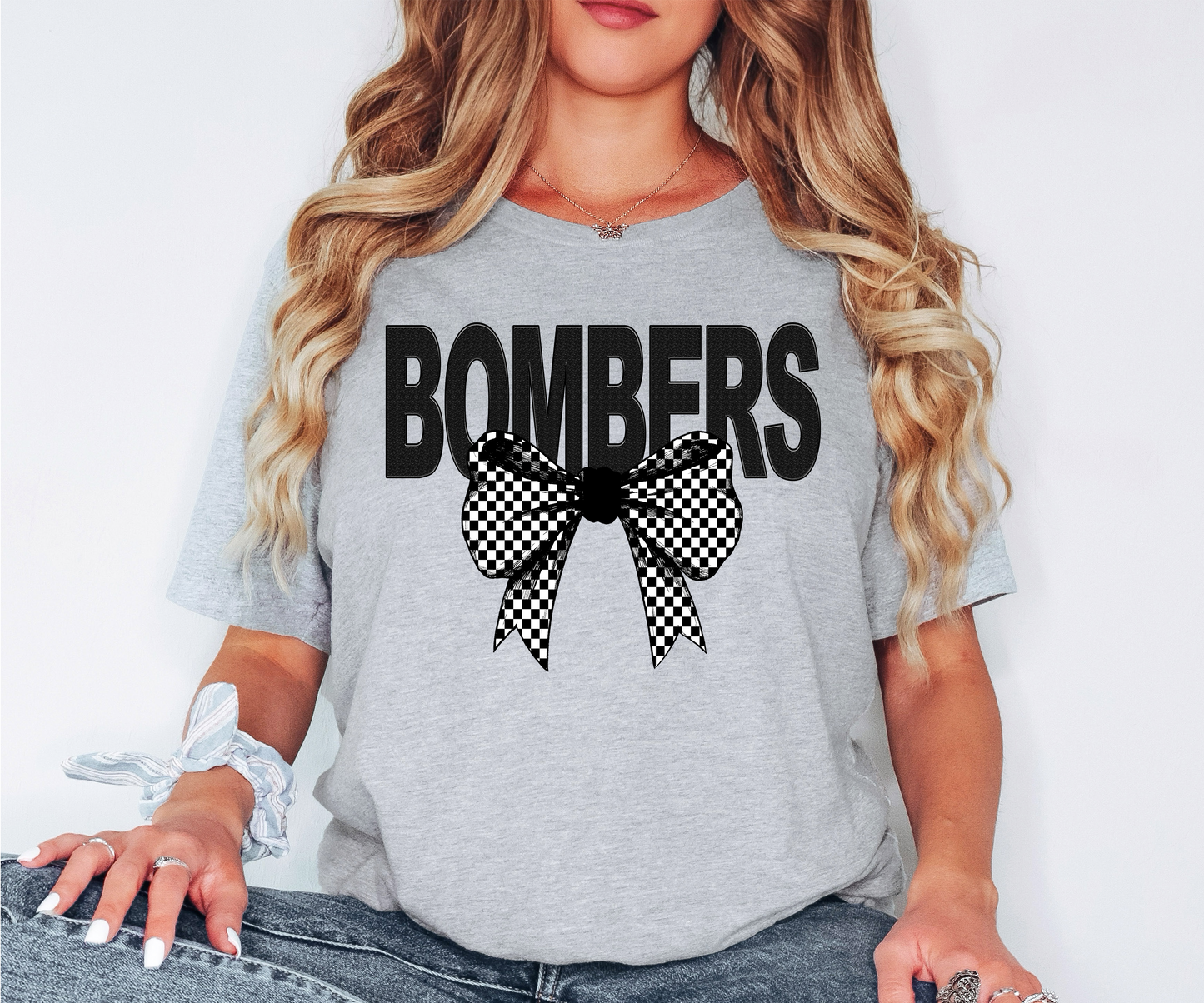 Bombers Coquette Checker Bow Digital Download