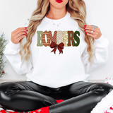 Bombers Christmas Bow Doodle Digital Download