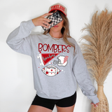 Bombers Football Retrocollage Digital Download