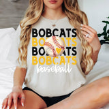 Baseball Bobcats Bookworm Repeat Digital Download