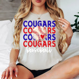 Baseball Cougars Bookworm Repeat Digital Download