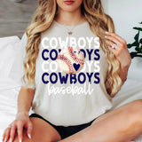 Baseball Cowboys Bookworm Repeat Digital Download