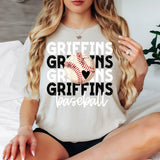 Baseball Griffins Bookworm Repeat Digital Download