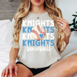 Baseball Knights Bookworm Repeat Digital Download