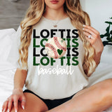 Baseball Loftis Bookworm Repeat Digital Download