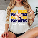 Baseball Panthers Bookworm Repeat Digital Download