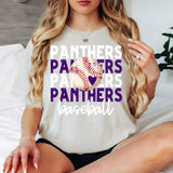 Baseball Panthers Bookworm Repeat Digital Download