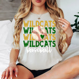 Baseball Wildcats Bookworm Repeat Digital Download