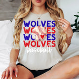 Baseball Wolves Bookworm Repeat Digital Download