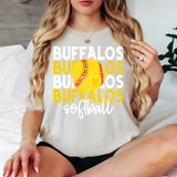 Softball Buffalos Bookworm Repeat Digital Download