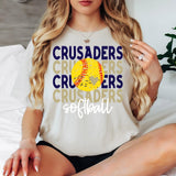 Softball Crusaders Bookworm Repeat Digital Download