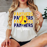 Softball Panthers Bookworm Repeat Digital Download