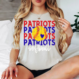 Softball Patriots Bookworm Repeat Digital Download