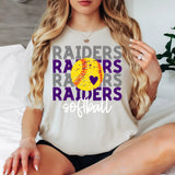 Softball Raiders Bookworm Repeat Digital Download