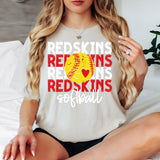 Softball Redskins Bookworm Repeat Digital Download