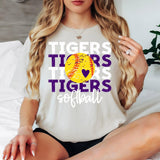 Softball Tigers Bookworm Repeat Digital Download