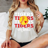 Softball Tigers Bookworm Repeat Digital Download