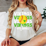 Softball Vikings Bookworm Repeat Digital Download