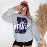Braves Stripes Varsity Team Digital Download