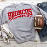 Broncos Red Football Arched Digital Download