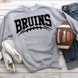 Bruins Black Football Arched Digital Download