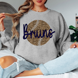 Bruins Leopard Baseball Navy & Black Digital Download
