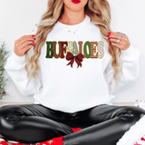 Buffaloes Christmas Bow Doodle Digital Download