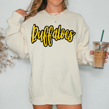 Buffaloes Crackle Cursive Teams Digital Download