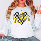 Buffaloes Retro Checker Heart Digital Download