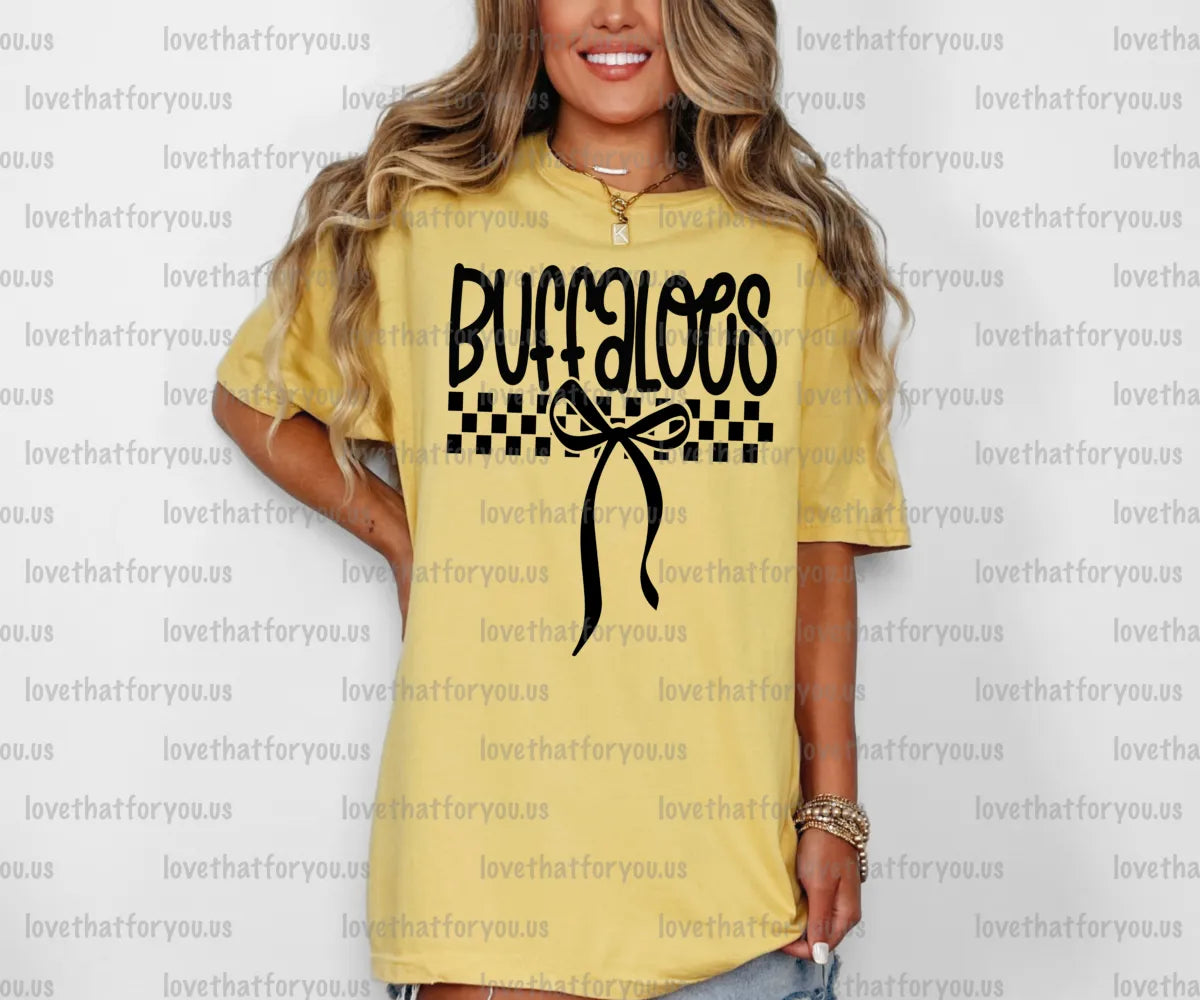 Buffaloes Simple Bow PNG Digital Download