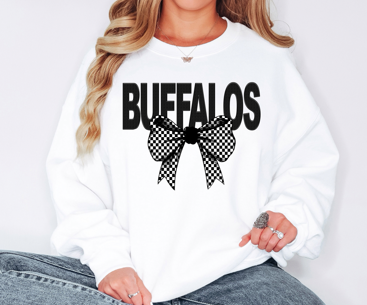 Buffalos Coquette Checker Bow Digital Download
