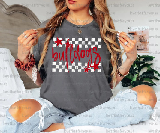 Bulldogs Checker Star Digital Download