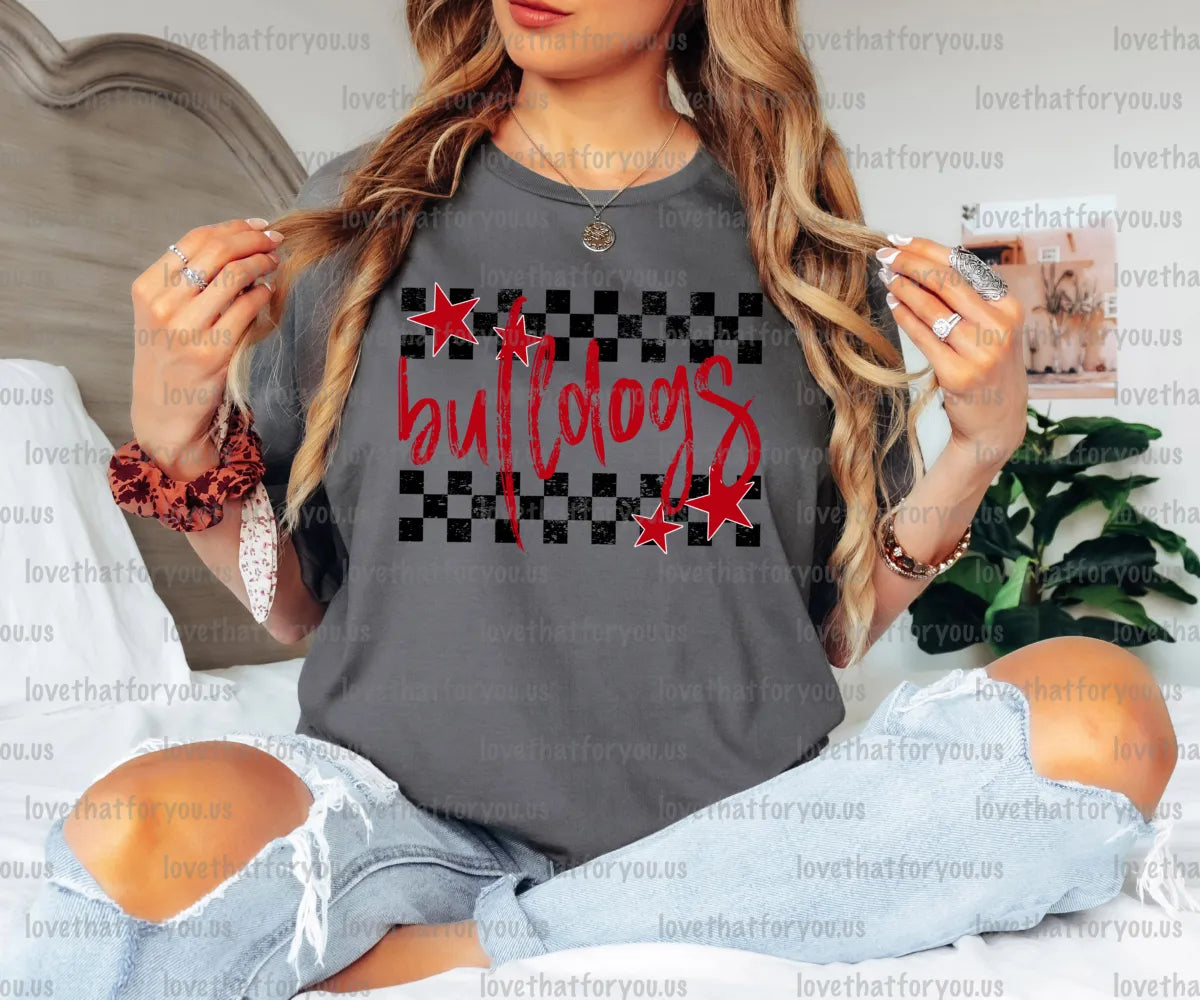 Bulldogs Checker Star Digital Download