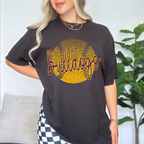 Bulldogs Purple/Gold Softball Halftone Digital Download