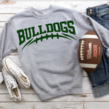 Bulldogs Dark Green Football Arched Digital Download