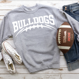 Bulldogs White Football Arched Digital Download